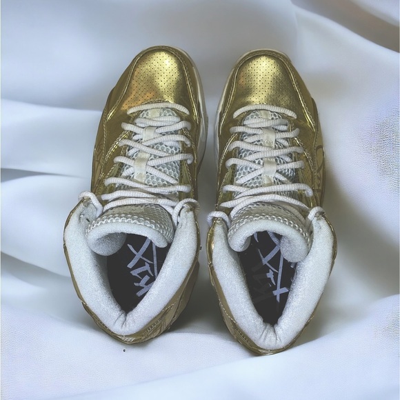 K1X Women’s Anti Gravity Basketball Shoes Mid Cut Liquid Gold Size 7 - Picture 3 of 6